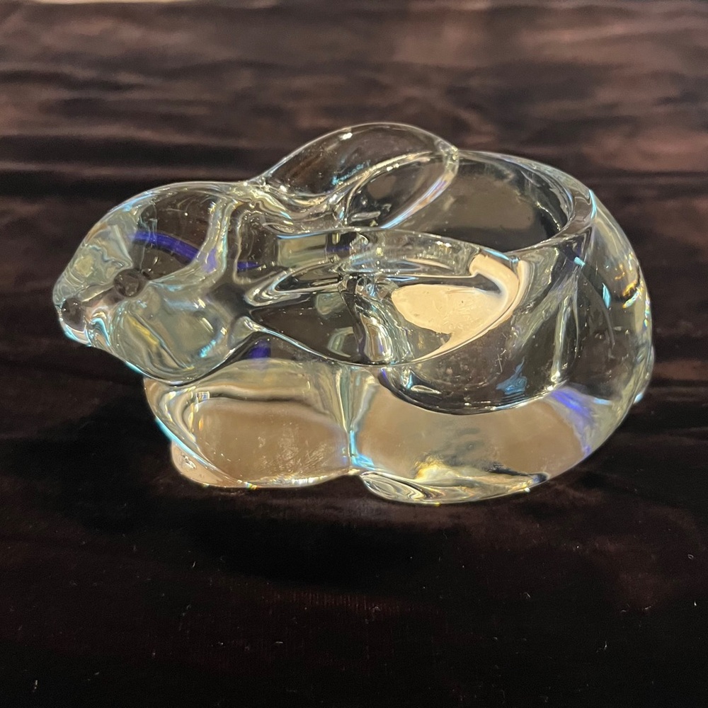 Vintage Crystal rabbit Candleholder